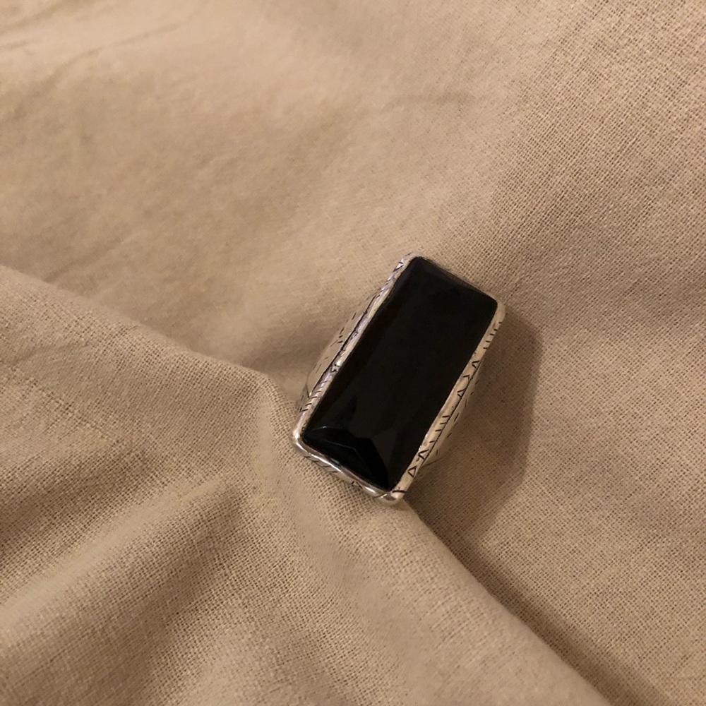 Silpada Black Tie ring size 8
